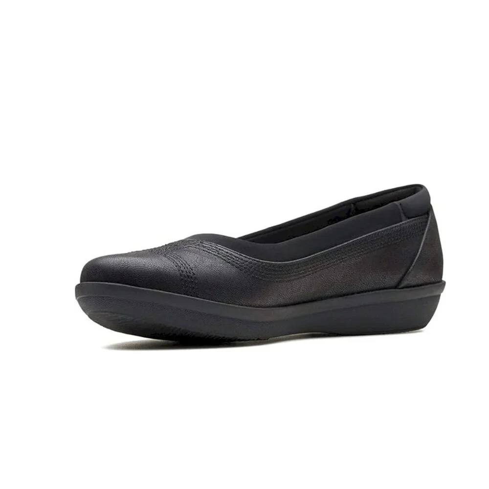 Clarks Ayla Low Black Ballet Flat Women's Size 9 NWOB